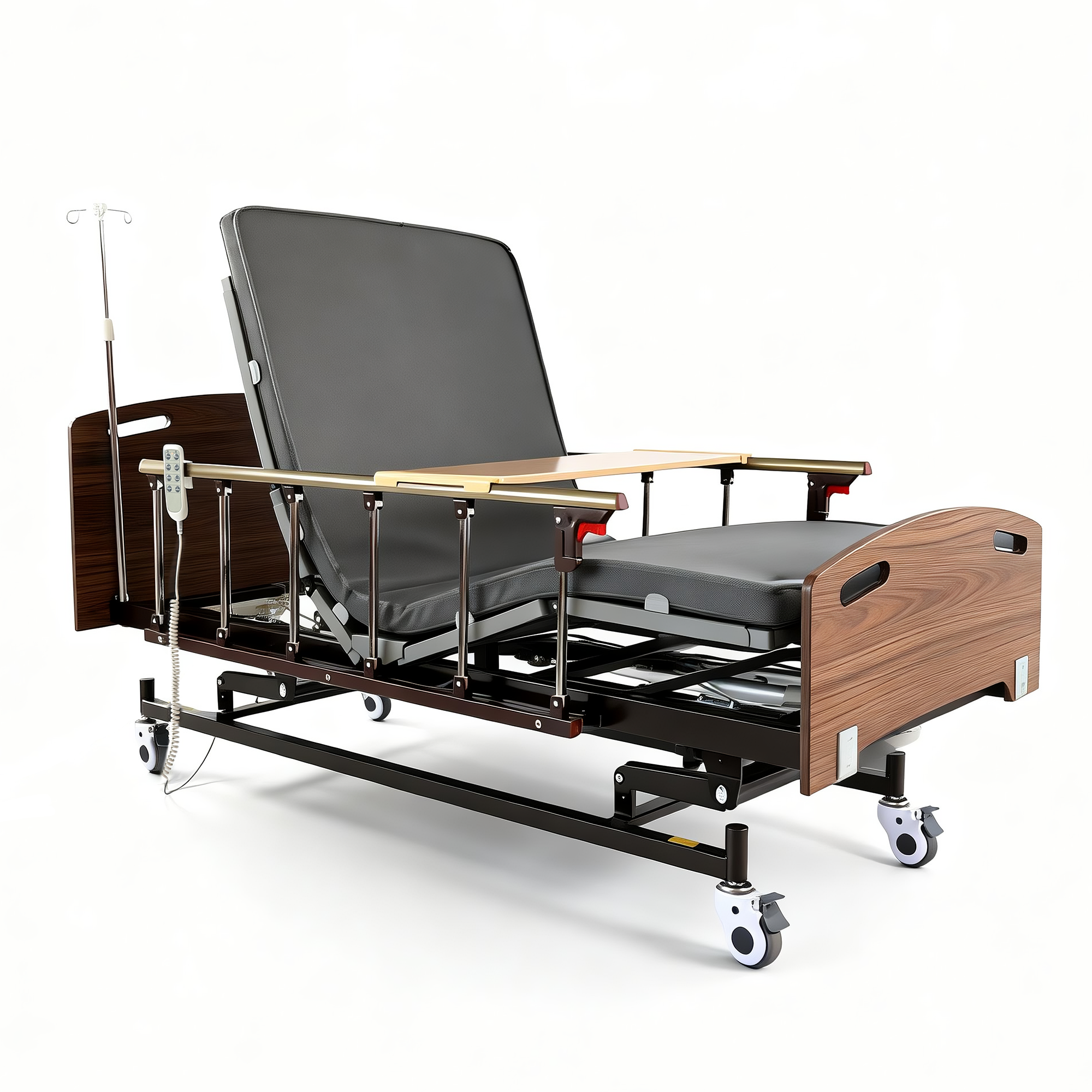 MediNex All-Function Electric Medical Bed with Height Adjustment, Back Lift & Leg Elevation